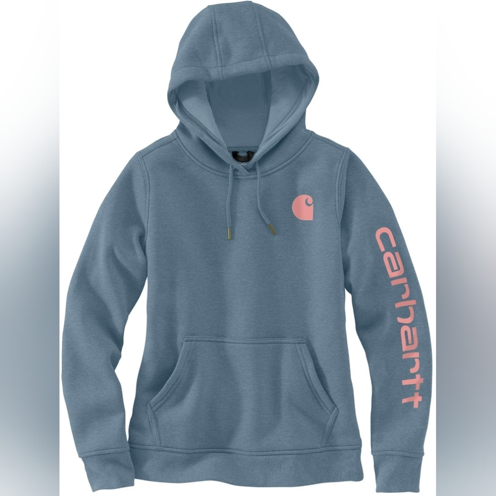 Carhartt Wmn's Midweight Graphic Logo Hoodie Sweatshirt Size S NWOT MSRP $59.99